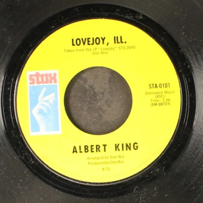 ALBERT KING: everybody wants to go to heaven / lovejoy, ill. STAX 7" Single - Image 1 of 2