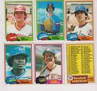 1981 Topps cards, Lot of 100  VG-EX. !