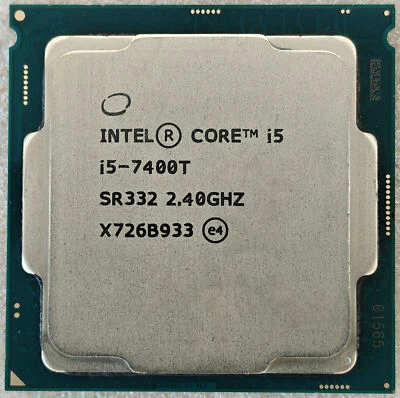 Intel Core i5-7400T 2.4 - 3.0 Ghz 7th Gen. Kaby Lake Quad Core CPU FCLGA1151 - Image 1 of 2