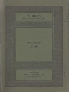 SOTHEBY’S LONDON RUSSIAN GREEK ICONS Auction Catalog 1980 + RESULTS - Picture 1 of 1