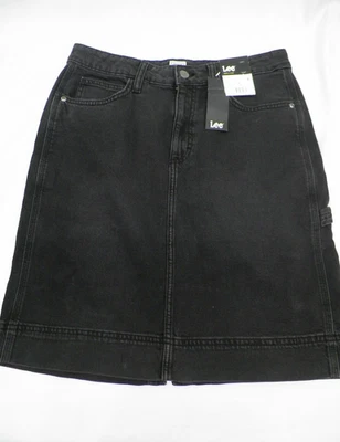 Женская юбка миди Lee Heritage с чернилами и заливкой черная размер 8 - Изображение 1 из 4