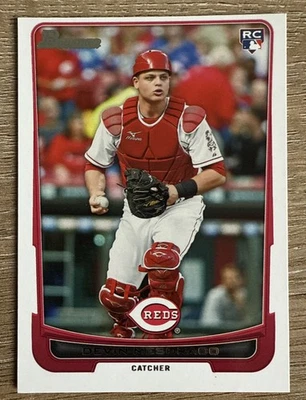 Tarjeta de béisbol 2012 Topps Bowman Devin Mesoraco #214 novato  Foto 1 de 2