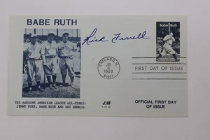 RICK FERRELL CATCHER 1983 ALL STAR GAME AUTOGRAPH FDC 2046 JM  J:M CACHET TS70 - Picture 1 of 1