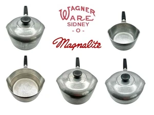Wagner Ware Sidney O Magnalite Cast Aluminum Sauce Pots Set of 5 - Please Read - Picture 1 of 24