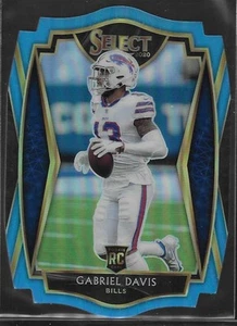 Gabriel Davis 2020 Panini Select Light Blue Prizm Die Cut #182 RC - Picture 1 of 2