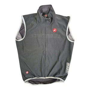 Castelli Men's Gore Windstopper Cycling Gilet Rosso Corsa Gabba Vest Black M - Picture 1 of 14
