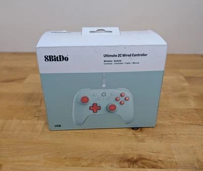 8BitDo Ultimate 2C Wired Controller – Mint Edition, Open Box, New/Unused - Image 1 of 4