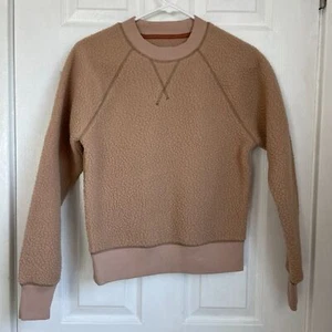 Everlane The ReNew Sudadera Raglán Polar en Camel Mujer Talla XS - Imagen 1 de 6