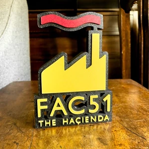 FAC51 The Hacienda (Factory Records) - 3D Printed Display *FREE UK POSTAGE* - Picture 1 of 5