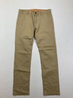 Vintage Men/'s Khaki Cotton HUGO BOSS Zip Tapered Casual Jeans Trousers Size 44  54 L 33