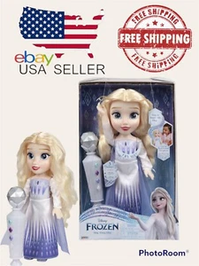 Disney Frozen 2 Sing Along Snow Queen Elsa Doll with Duet Microphone - Picture 1 of 10
