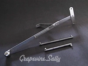 Conjunto de palanca cromada parrilla original piezas estufa vintage O'Keefe & Merritt - Imagen 1 de 11