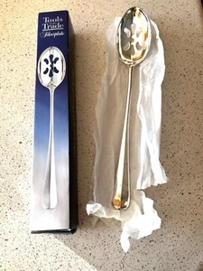 Tools of the Trade Silver plated Pierced Serving Spoon 12’’ Long New - Picture 1 of 4