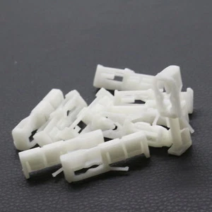 10Pcs Roof Moulding Retainer Clips White Nylon For Honda Prelude Acura Legend TL - Foto 1 di 4
