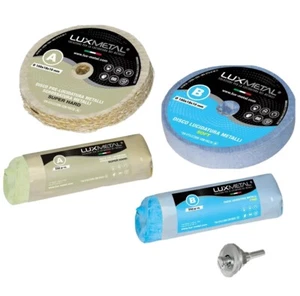 Kit lucidatura lucidare polish disco pasta abrasiva metalli per trapano da mola - Foto 1 di 18