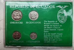 Republic of Ecuador Mixed-Date Coin Set - Picture 1 of 2