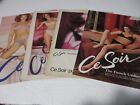 CE SOIR Lingerie original print ad LOT of 4 rare 1980-1984 bra panties