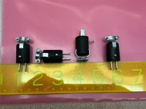 New 2 Pin Plug TRW CINCH Style Male Connector, Cable Clamp Top, Metal Shell - Picture 1 of 4