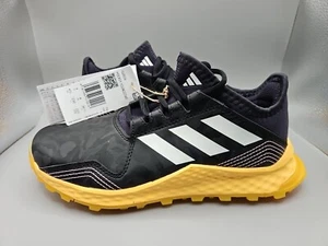 ADIDAS UK 4 YOUNGSTAR JUNIOR HOCKEYSCHUHE SCHWARZ/ORANGE Brandneu UVP 65£ - Bild 1 von 8