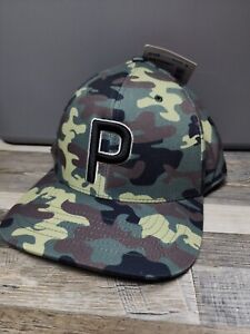 NEW Puma GOLF Camo Snapback Cap Flexfit 110 Tech Hat