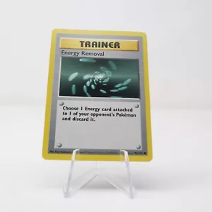 NM - Shadowless Base Set Energy Removal 92/102 WOTC Vintage Pokemon TCG - Picture 1 of 2
