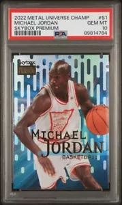 2022 Metal Universe Champions #S1 Michael Jordan Skybox Premium PSA 10 - Picture 1 of 3