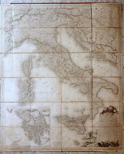 Carte Statistique Politique Mineralogique de l'Italie Orgiazzi 1816 Custodia