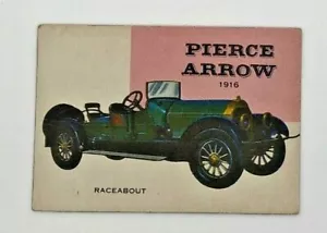 Tarjeta coleccionable Pierce Arrow Raceabout #64 Topps World on Wheels 1916 1953 - Imagen 1 de 2