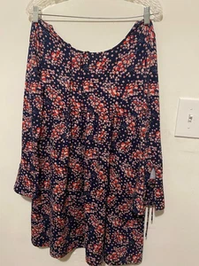 Boden Womens Long Sleeve Blue Floral Print Dress Size 6R A6 - Picture 1 of 8