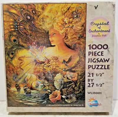 Crystal Of Enchantment Josephine Wall 1000 Piece Jigsaw Puzzle 1996 New Sealed - Image 1 of 4