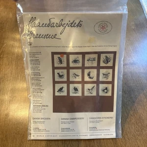 NEU Haandarbejdets Fremme Dänisch "KRÄHE" WANDBEHANG Kreuzstich Set - Bild 1 von 5