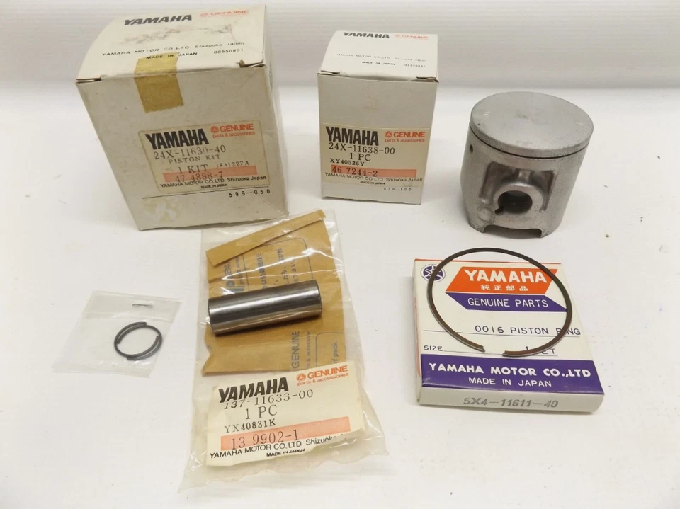 Yamaha YZ125L 1984 OEM kit de pistón cuarto gran tamaño 24X-11630-40 Foto 1 de 1