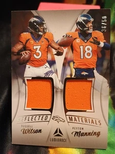 2023 Luminance - Materials Gold #RM-9 Peyton Manning/Russell Game Worn!! /50 - Picture 1 of 4