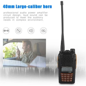 100-240V 7W UV6R Rechargeable Voice Prompt LCD Walkie Talkie 128 Channels Two CB - Zdjęcie 1 z 13