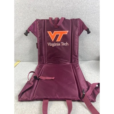 Almofada de cadeira Virginia Tech Hokies Stadium por logotipo marrom - Imagem 1 de 4