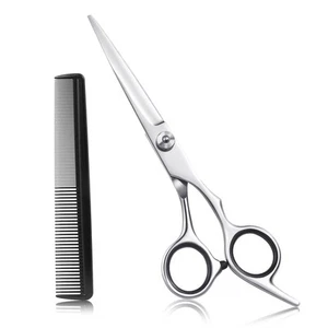 Hair Cutting Scissors 6.5" Stainless Steel Barber Haircut Shears Professional - Picture 1 of 6