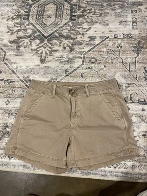 Pantalones Cortos Midi AMERICAN EAGLE Para Mujer Súper Elastizados - Talla 8 - Tostados BAJA TIRO Foto 1 de 4