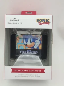 Nuevo Sonic the Hedgehog Sega Genesis adorno de Navidad sello cartucho de juego - Imagen 1 de 3