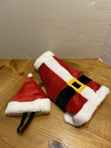 Pet Santa Outfit With Hat - Picture 1 of 9