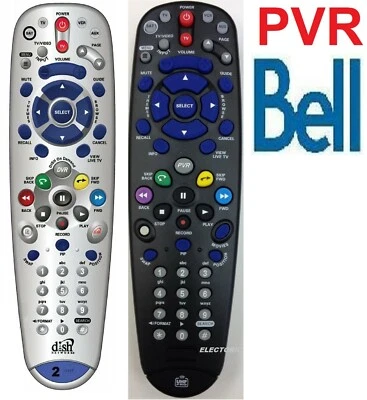 BELL-TELUS TV PVR 6.4/5.4 IR-UHF 9242 4500 3200 9400 9241 5900 5100 4700 REMOTE - Image 1 of 4