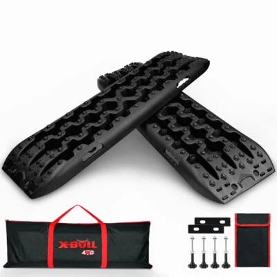 X-BULL Recovery Traction Tracks Boards Sand Snow Mud Mounting Kit 4WD Black Gen3 Foto 1 de 4
