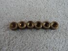 Vintage Avometer Spares - 6 X Threaded Brass Fittings 13mm Approx (no 4)