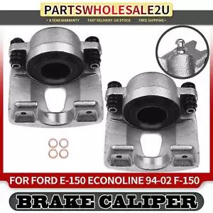 2x Front Left & Right Disc Brake Calipers for Ford F-150 Pickup E-150 Club Wagon - Picture 1 of 9