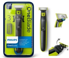 Philips One Blade QP2520/20 Elektro Rasierer abwaschbar 3 Aufsätze Bartschneider