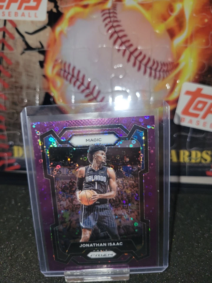2023-24 Panini Prizm Jonathan Isaac Fast Break Purple /75 SP Orlando Magic - Image 1 of 2