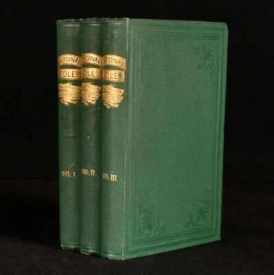 1863 3vols Cardinal Pole: or, The Days of Philip and Mary by William Harrison... - Image 1 of 4