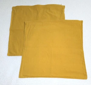 2 FUNDA COJÍN ALMOHADA IKEA GURLI AMARILLO DORADO 20x20" algodón - Imagen 1 de 3