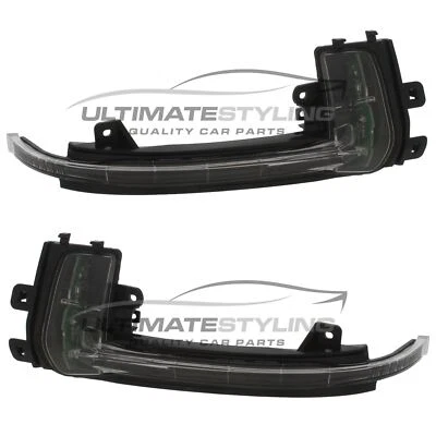 Audi S3 8P 2010-2013 Clear LED Wing Door Mirror Indicators Lights Lamps 1 Pair — 第 1/4 张图片