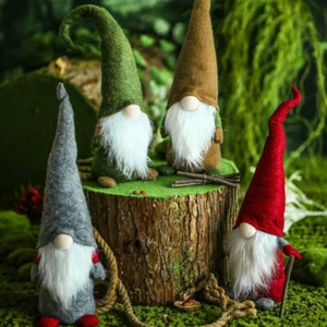 Gnomes Christmas Decorations 16" Lighted Swedish Tomte Xmas Gnome Plush Gift - Picture 1 of 30