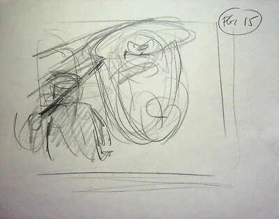 Tom & Jerry Kids 1990 Joseph Barbera Dibujado a Mano Early Prod Storyboard Diseño #LF Foto 1 de 2